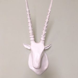 West Elm Painted Paper Mache Antelope head